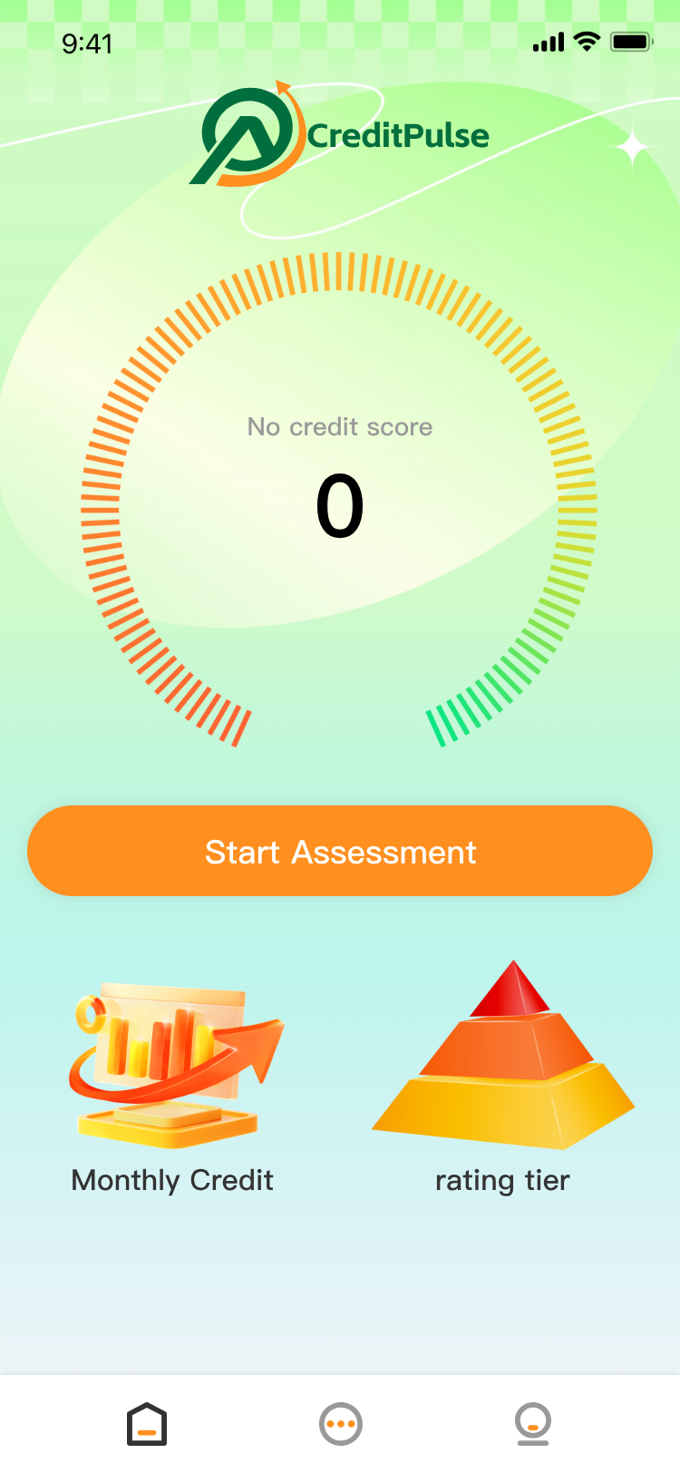 Start assessment screen